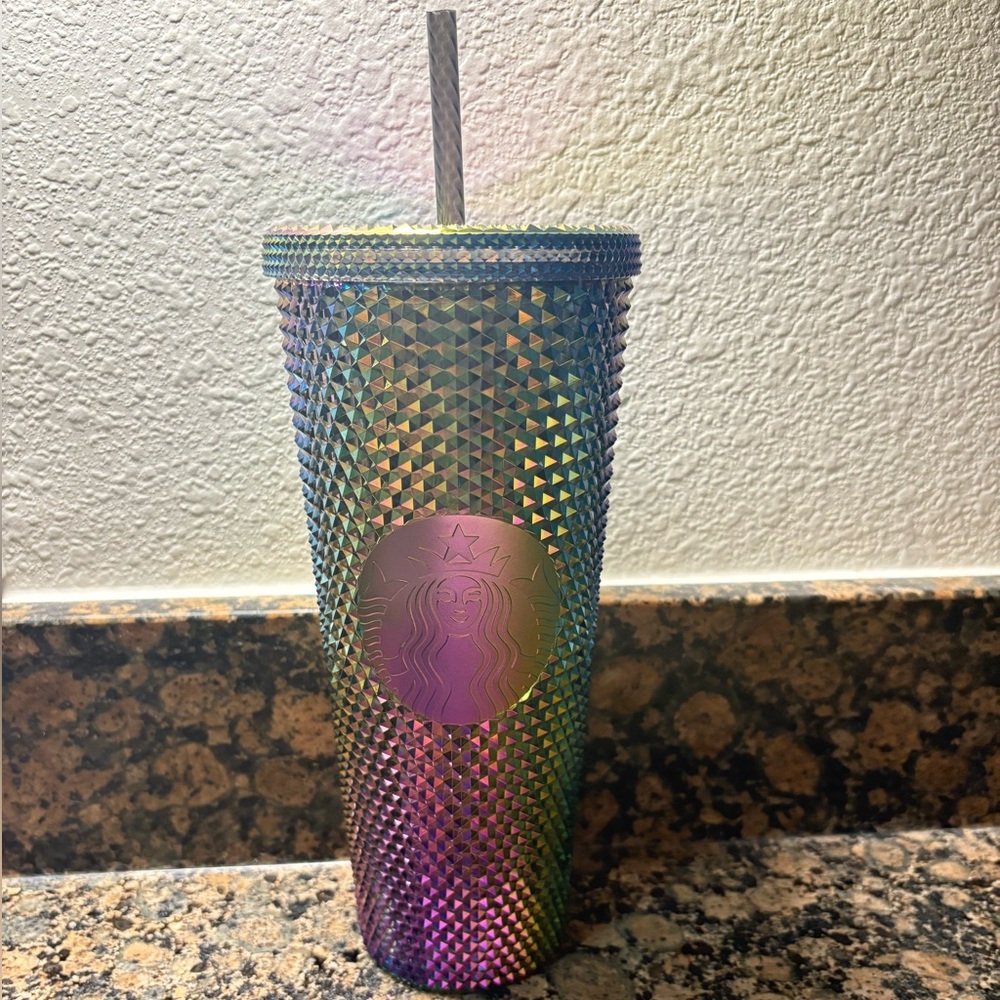 Starbucks Limited Edition 2023 Studded Oil Slick Iridescent Rainbow Tumbler